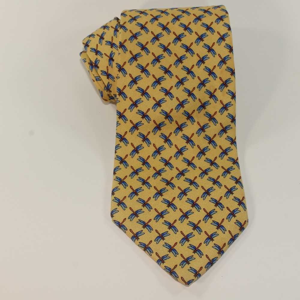 BROOKS BROTHERS 346 ITALIAN SILK Dragonflies TIE